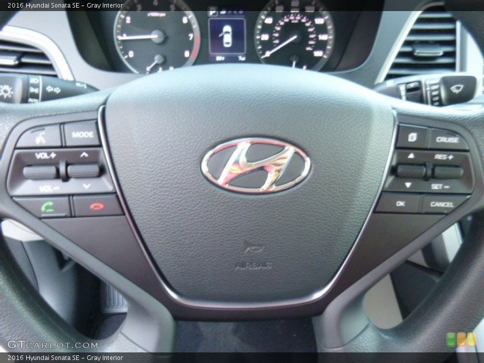 Gray Interior Controls for the 2016 Hyundai Sonata SE #107333252