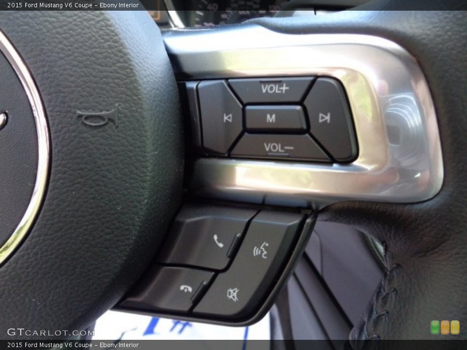 Ebony Interior Controls for the 2015 Ford Mustang V6 Coupe #107333912