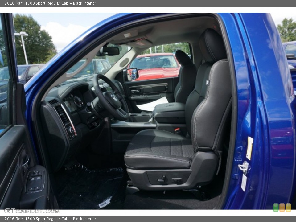 Black Interior Photo for the 2016 Ram 1500 Sport Regular Cab #107345404