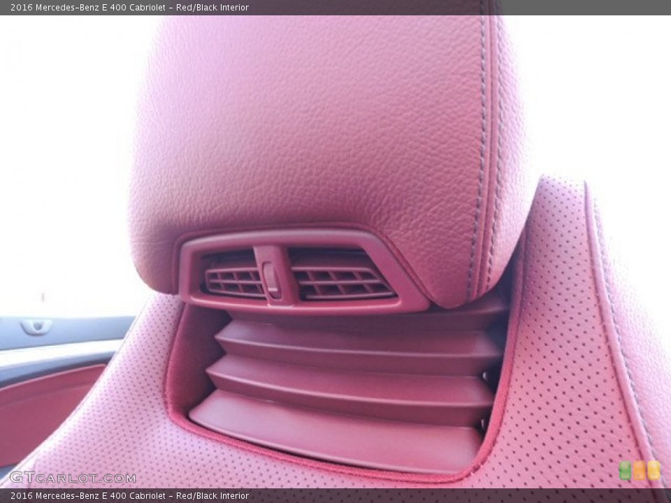 Red/Black Interior Controls for the 2016 Mercedes-Benz E 400 Cabriolet #107348644