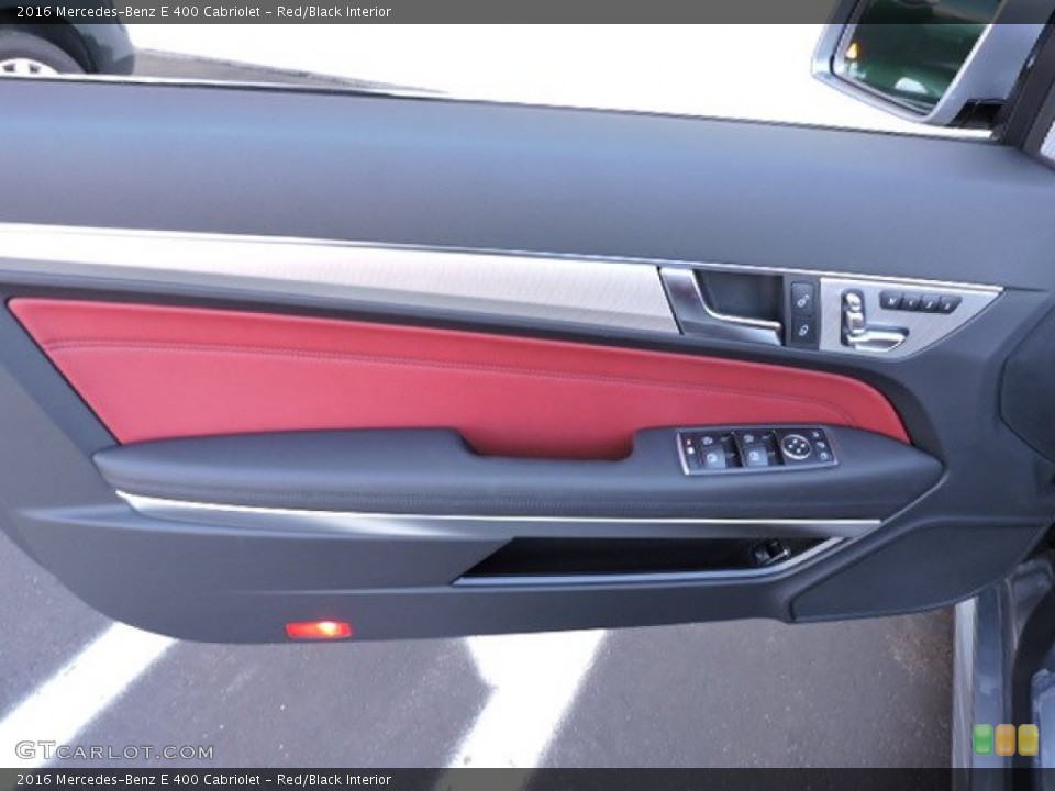 Red/Black Interior Door Panel for the 2016 Mercedes-Benz E 400 Cabriolet #107348705