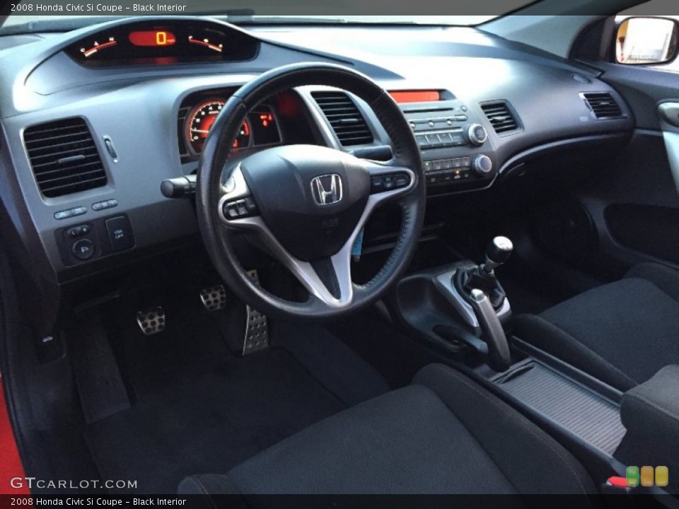Black Interior Photo for the 2008 Honda Civic Si Coupe #107349733