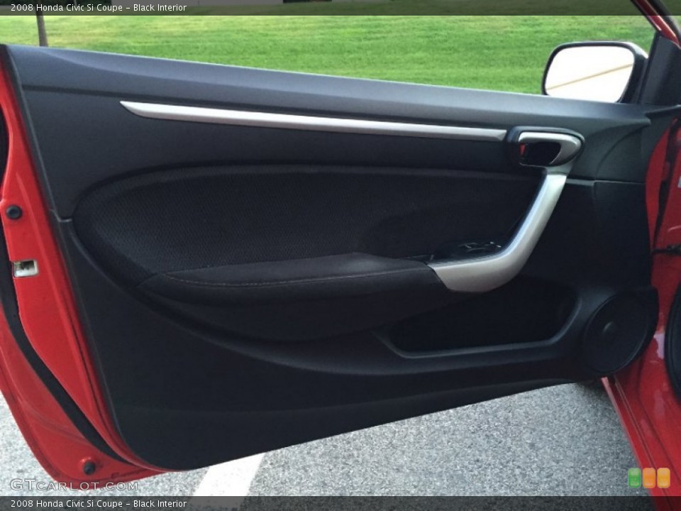 Black Interior Door Panel for the 2008 Honda Civic Si Coupe #107349790