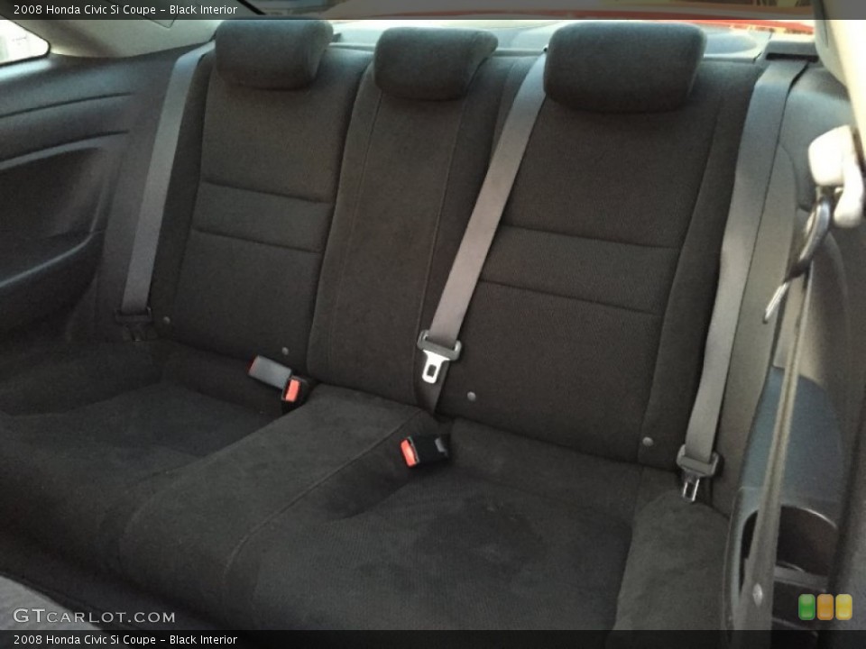 Black Interior Rear Seat for the 2008 Honda Civic Si Coupe #107349871