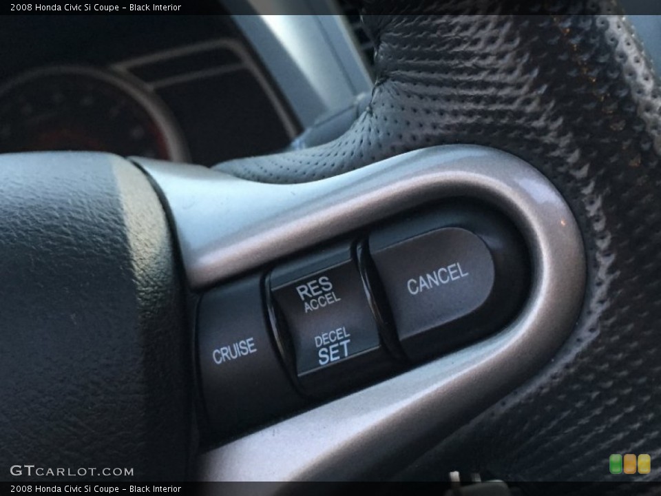 Black Interior Controls for the 2008 Honda Civic Si Coupe #107350093