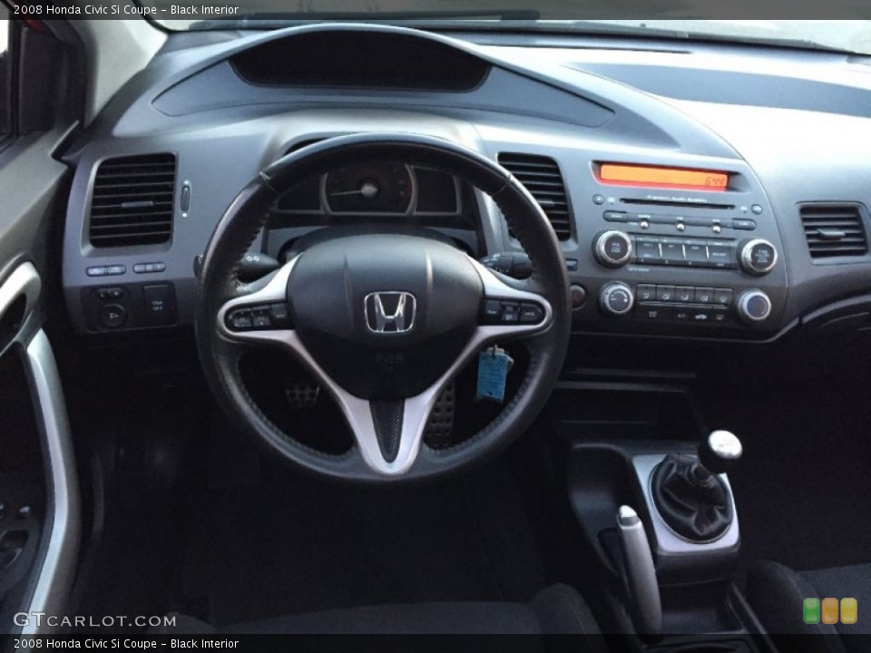 Black Interior Dashboard for the 2008 Honda Civic Si Coupe #107350531