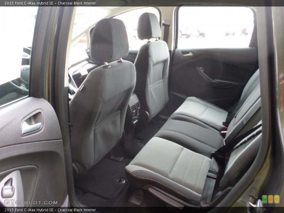Charcoal Black Interior Rear Seat for the 2015 Ford C-Max Hybrid SE #107355286