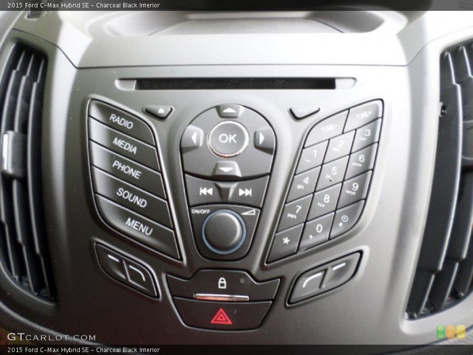 Charcoal Black Interior Controls for the 2015 Ford C-Max Hybrid SE #107355394