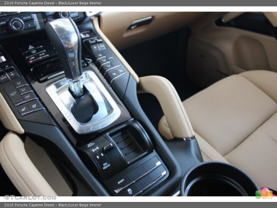 Black/Luxor Beige Interior Transmission for the 2016 Porsche Cayenne Diesel #107358256