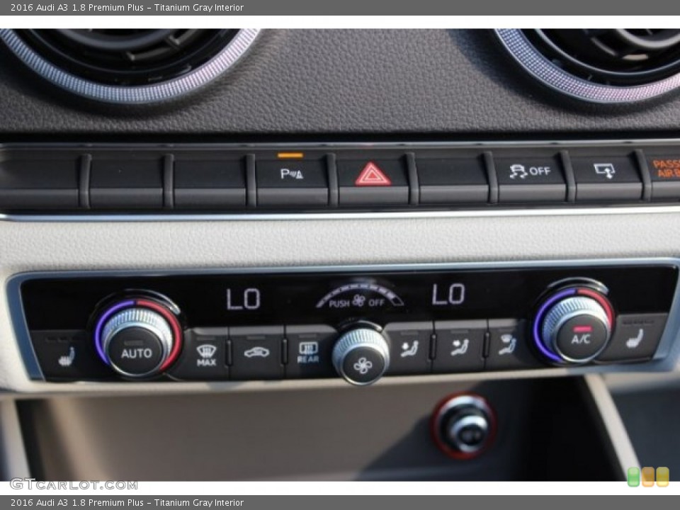 Titanium Gray Interior Controls for the 2016 Audi A3 1.8 Premium Plus #107364457