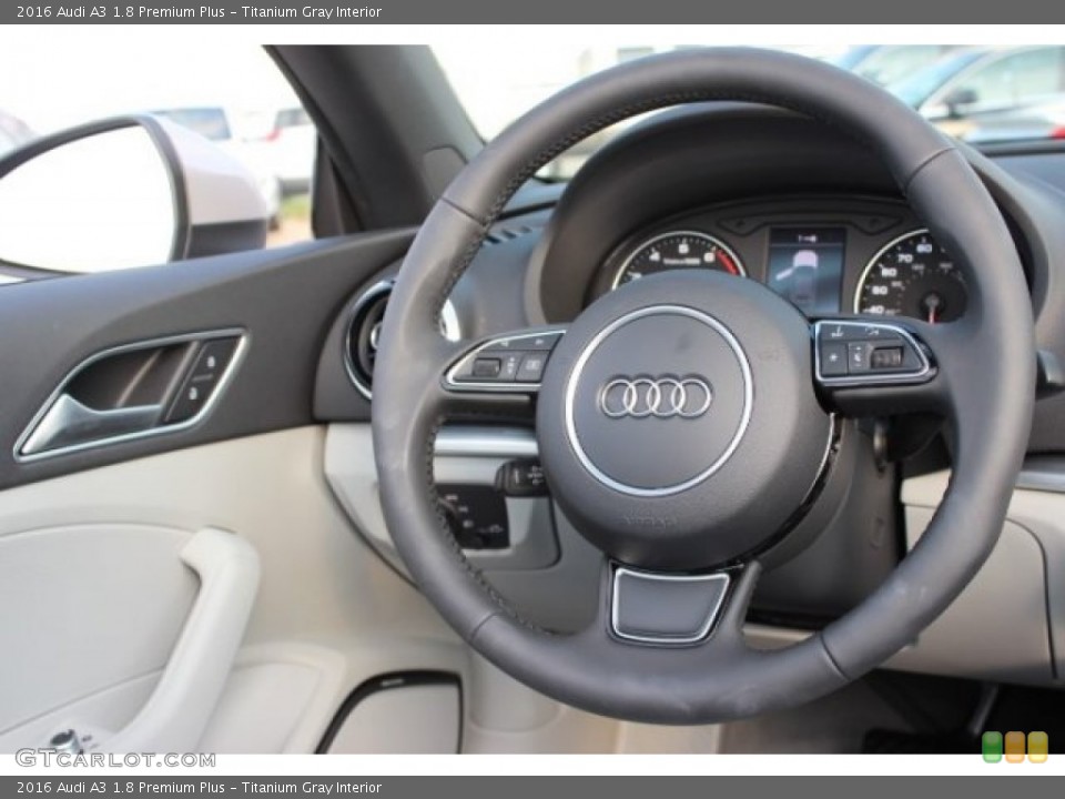 Titanium Gray Interior Steering Wheel for the 2016 Audi A3 1.8 Premium Plus #107364664