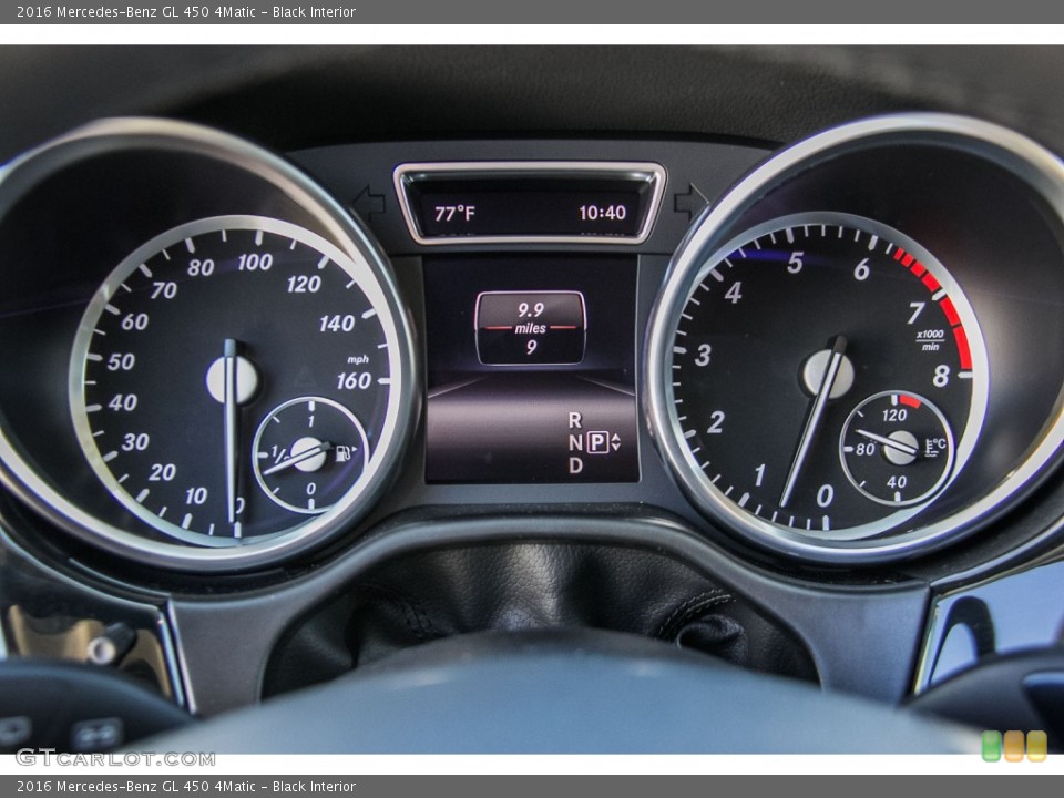 Black Interior Gauges for the 2016 Mercedes-Benz GL 450 4Matic #107367010