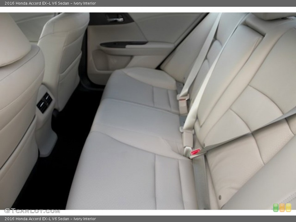 Ivory Interior Rear Seat for the 2016 Honda Accord EX-L V6 Sedan #107369893