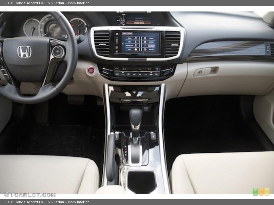 Ivory Interior Dashboard for the 2016 Honda Accord EX-L V6 Sedan #107369911