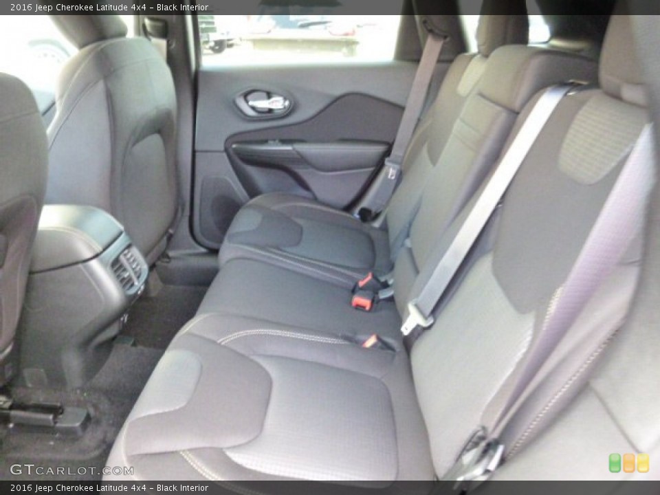 Black Interior Rear Seat for the 2016 Jeep Cherokee Latitude 4x4 #107371666