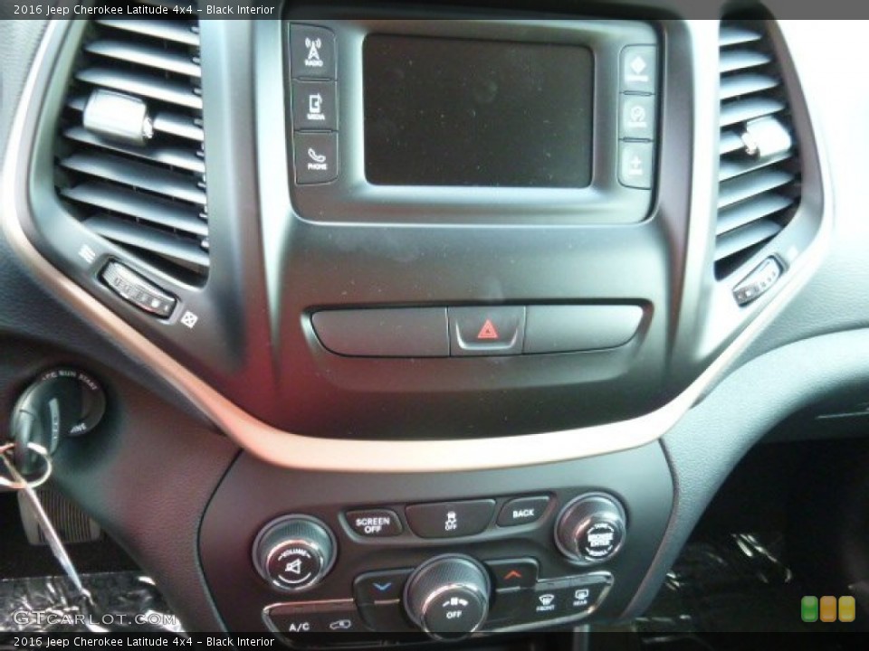 Black Interior Controls for the 2016 Jeep Cherokee Latitude 4x4 #107371798