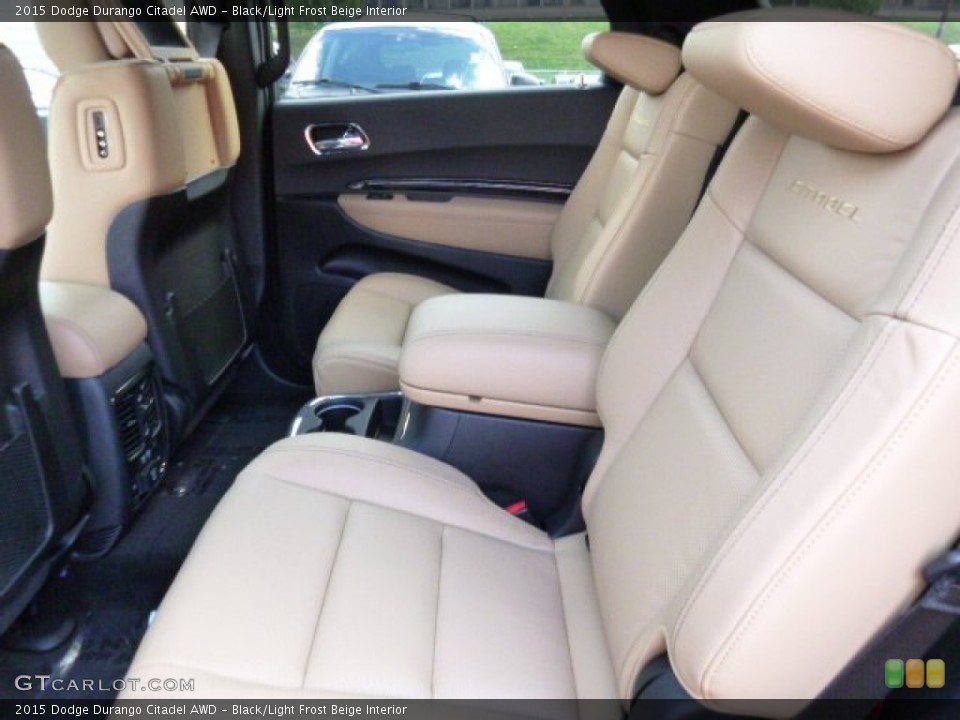 Black/Light Frost Beige Interior Rear Seat for the 2015 Dodge Durango Citadel AWD #107377555