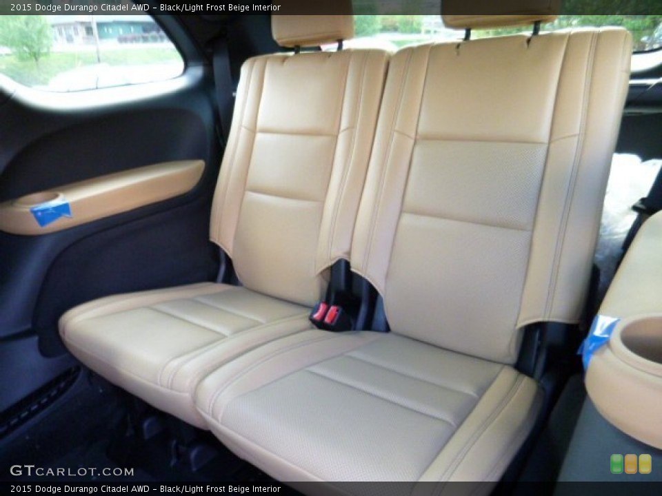 Black/Light Frost Beige Interior Rear Seat for the 2015 Dodge Durango Citadel AWD #107377567