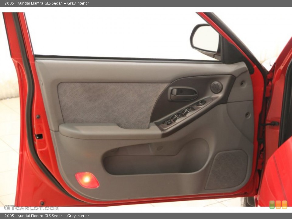Gray Interior Door Panel for the 2005 Hyundai Elantra GLS Sedan #107378026