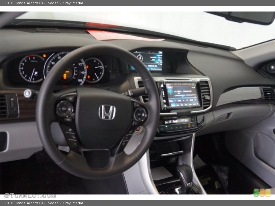 Gray Interior Dashboard for the 2016 Honda Accord EX-L Sedan #107380481