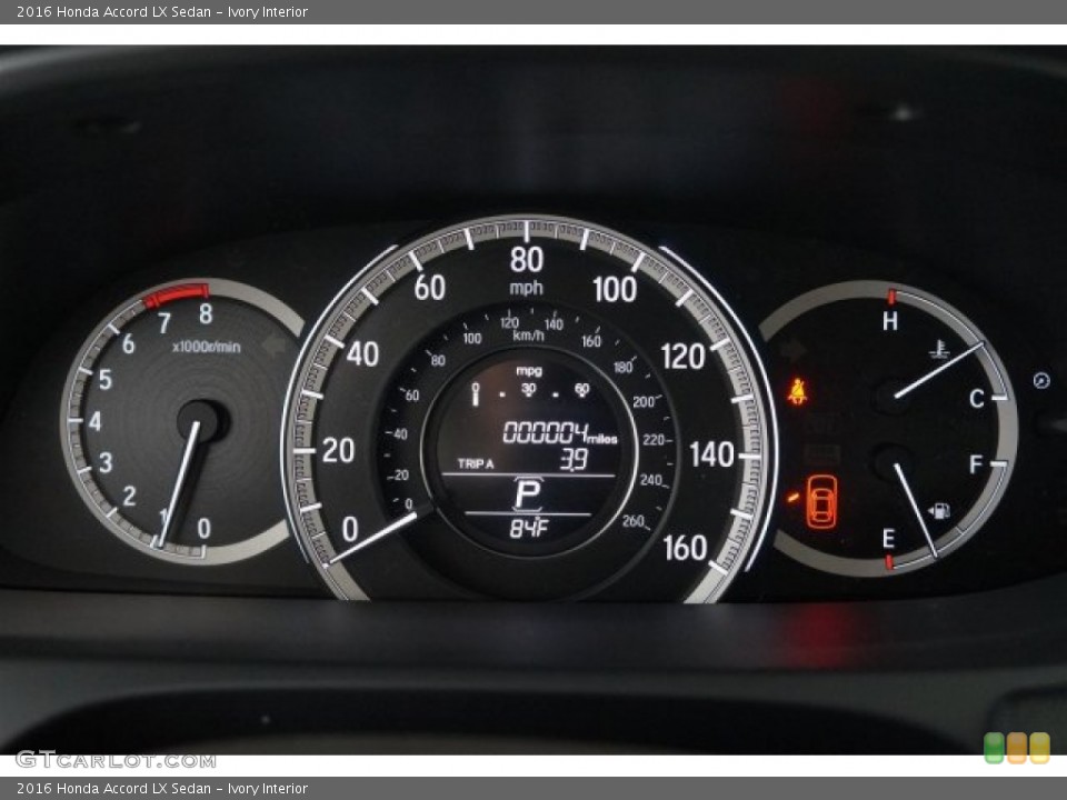 Ivory Interior Gauges for the 2016 Honda Accord LX Sedan #107383901