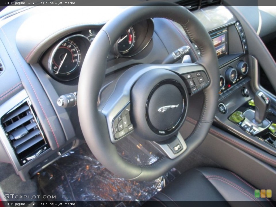 Jet Interior Steering Wheel for the 2016 Jaguar F-TYPE R Coupe #107386751