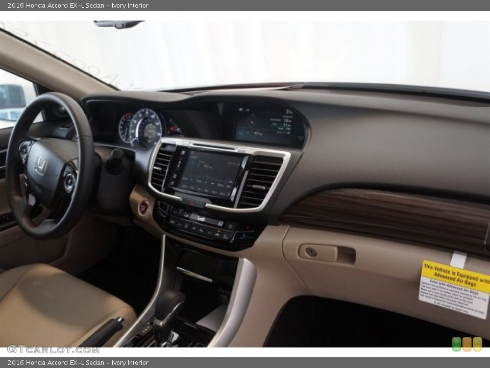 Ivory Interior Dashboard for the 2016 Honda Accord EX-L Sedan #107386839