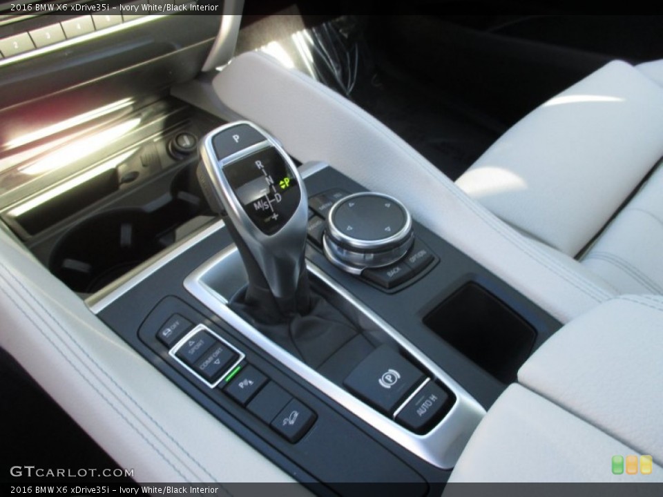 Ivory White/Black Interior Transmission for the 2016 BMW X6 xDrive35i #107387258