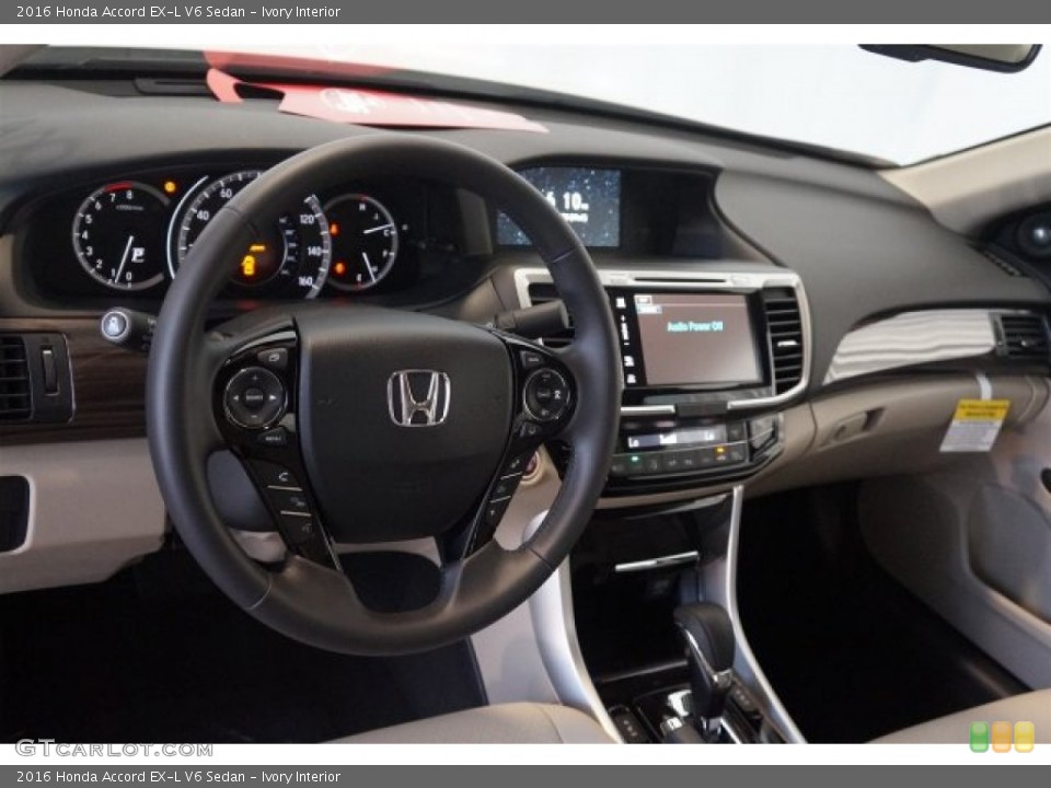 Ivory Interior Dashboard for the 2016 Honda Accord EX-L V6 Sedan #107387750