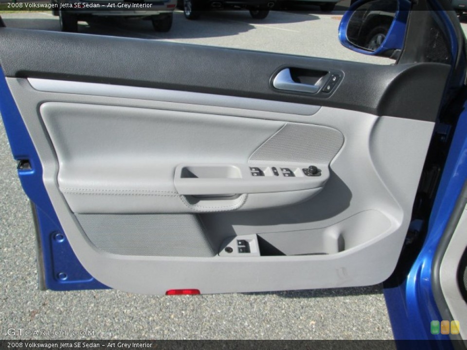 Art Grey Interior Door Panel for the 2008 Volkswagen Jetta SE Sedan #107390075
