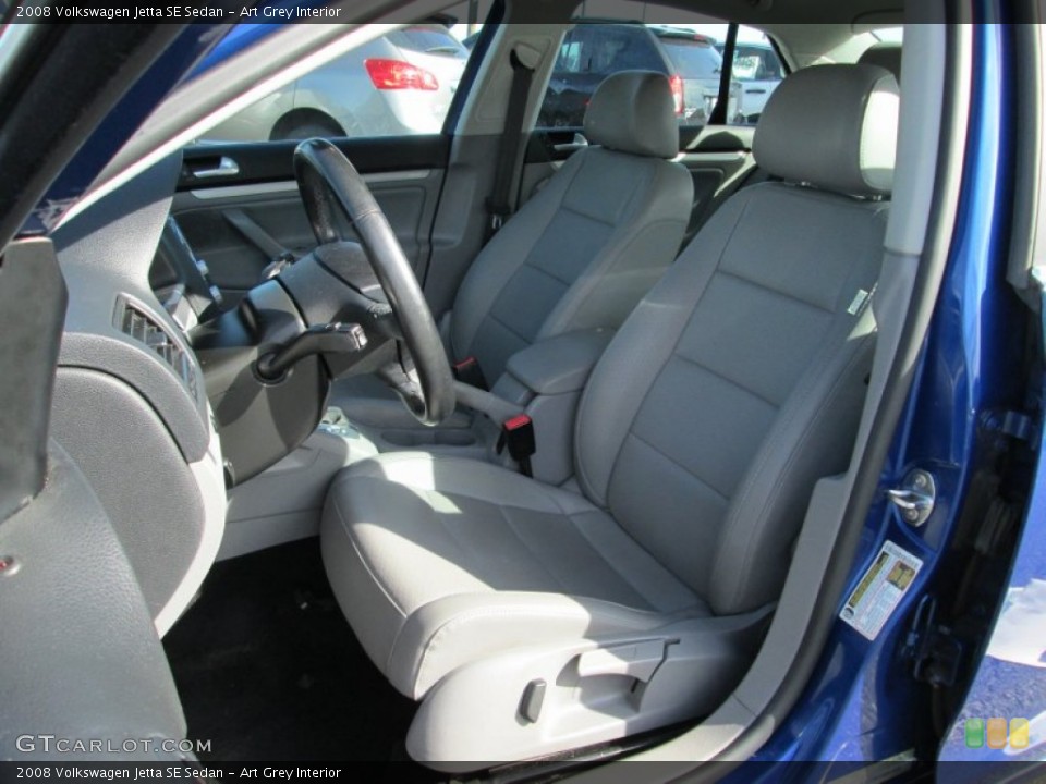 Art Grey Interior Front Seat for the 2008 Volkswagen Jetta SE Sedan #107390129