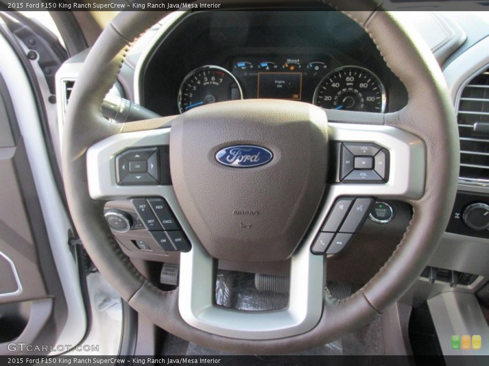 King Ranch Java/Mesa Interior Steering Wheel for the 2015 Ford F150 King Ranch SuperCrew #107391182