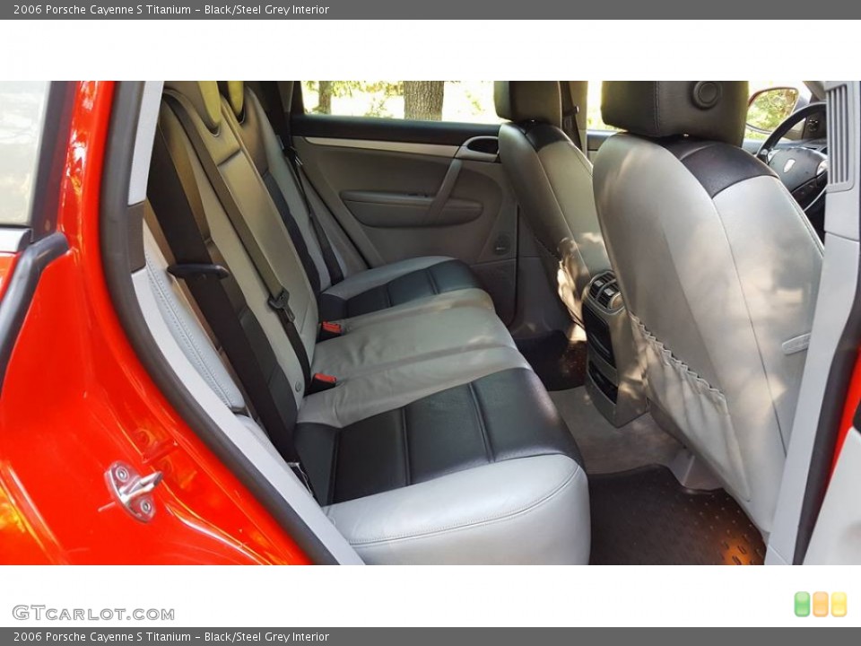Black/Steel Grey Interior Rear Seat for the 2006 Porsche Cayenne S Titanium #107399798