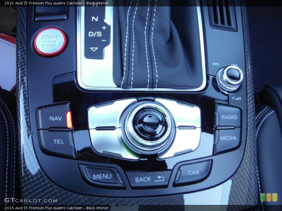 Black Interior Controls for the 2016 Audi S5 Premium Plus quattro Cabriolet #107401076