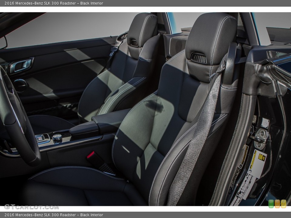 Black Interior Front Seat for the 2016 Mercedes-Benz SLK 300 Roadster #107401113