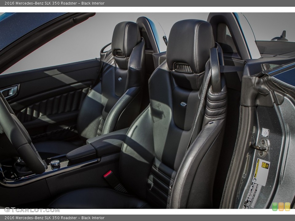 Black Interior Front Seat for the 2016 Mercedes-Benz SLK 350 Roadster #107401625