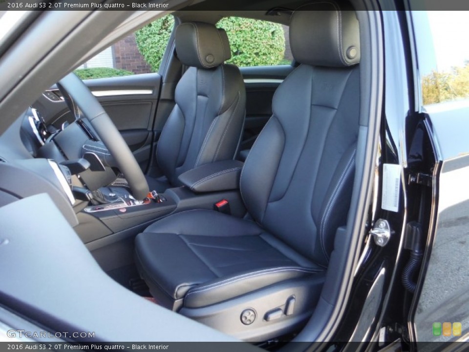 Black Interior Front Seat for the 2016 Audi S3 2.0T Premium Plus quattro #107401820