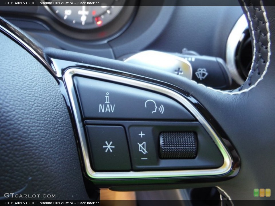 Black Interior Controls for the 2016 Audi S3 2.0T Premium Plus quattro #107402012