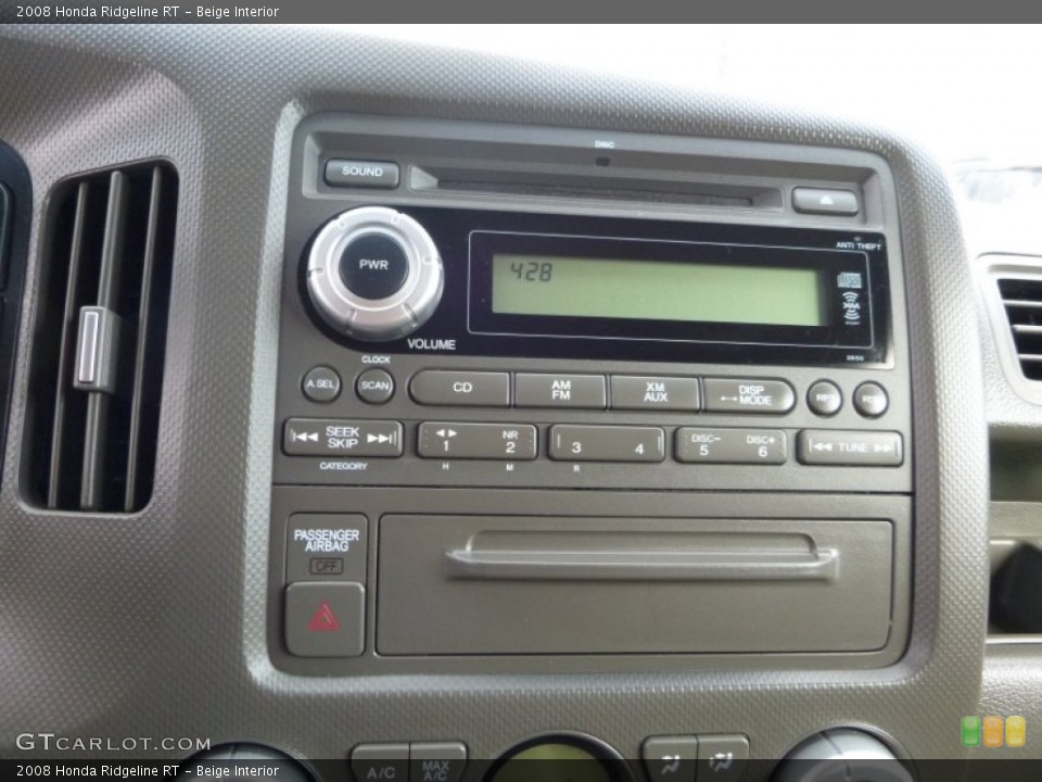 Beige Interior Controls for the 2008 Honda Ridgeline RT #107414870