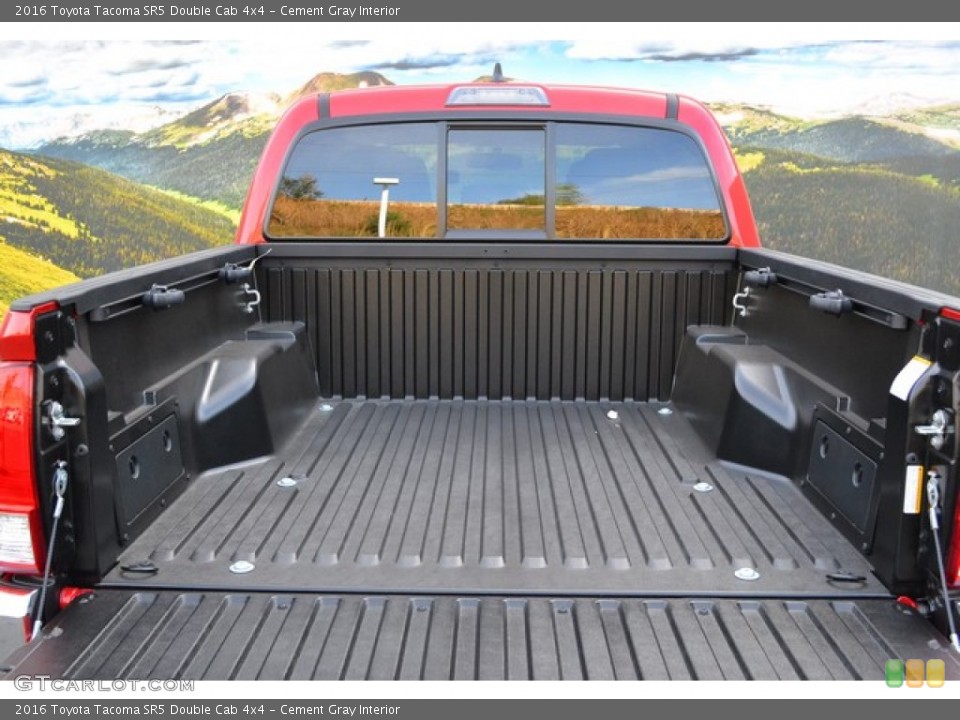 Cement Gray Interior Trunk for the 2016 Toyota Tacoma SR5 Double Cab 4x4 #107415076