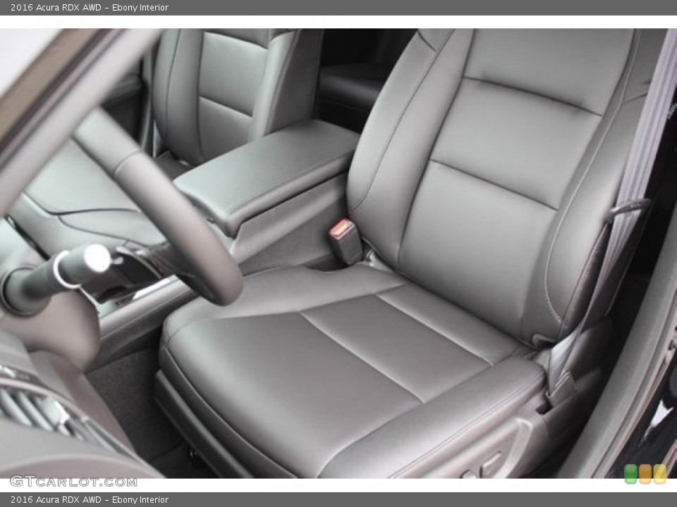 Ebony Interior Front Seat for the 2016 Acura RDX AWD #107416103