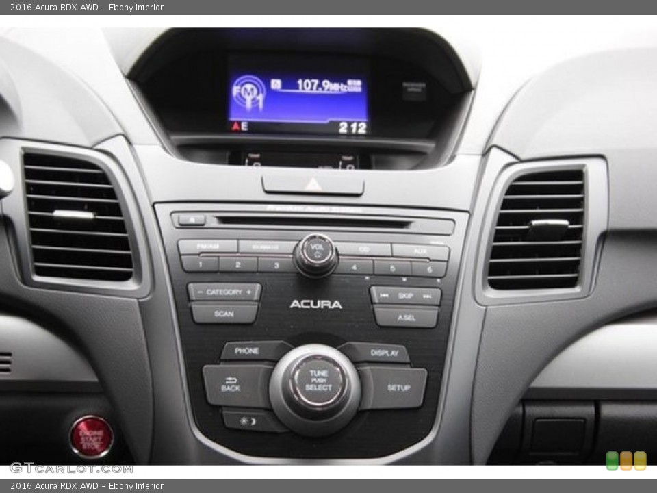 Ebony Interior Controls for the 2016 Acura RDX AWD #107416379