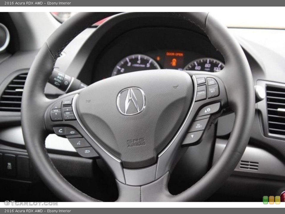 Ebony Interior Steering Wheel for the 2016 Acura RDX AWD #107416415