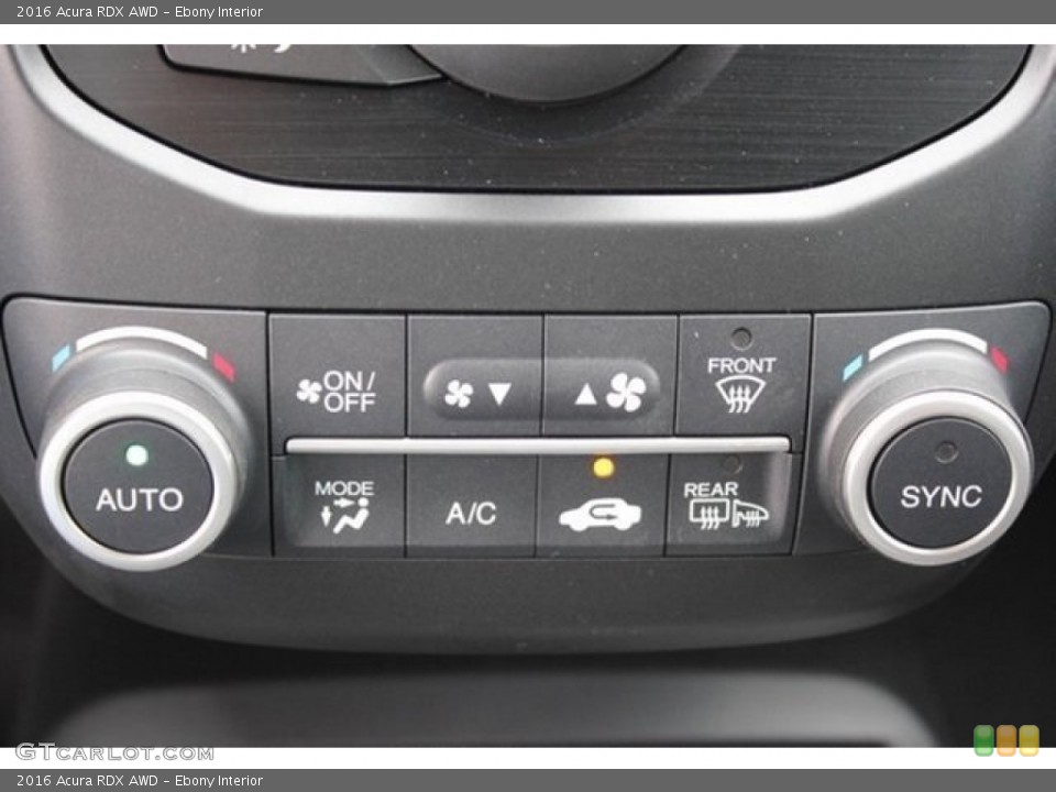 Ebony Interior Controls for the 2016 Acura RDX AWD #107416490