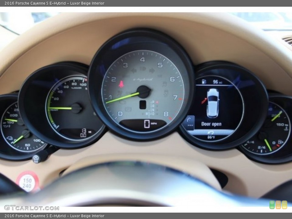 Luxor Beige Interior Gauges for the 2016 Porsche Cayenne S E-Hybrid #107417534