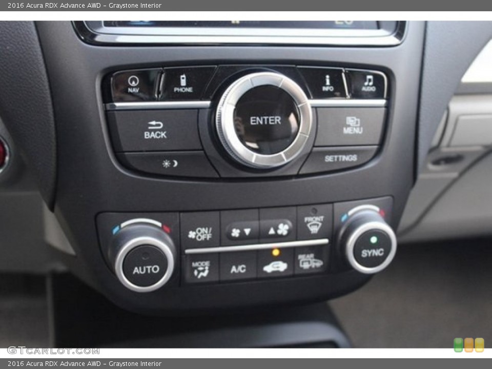 Graystone Interior Controls for the 2016 Acura RDX Advance AWD #107417600