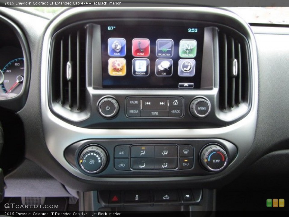 Jet Black Interior Controls for the 2016 Chevrolet Colorado LT Extended Cab 4x4 #107422856