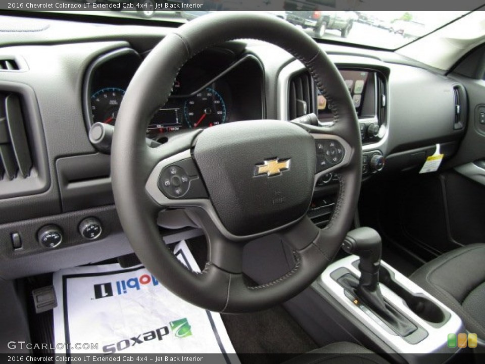 Jet Black Interior Dashboard for the 2016 Chevrolet Colorado LT Extended Cab 4x4 #107423084