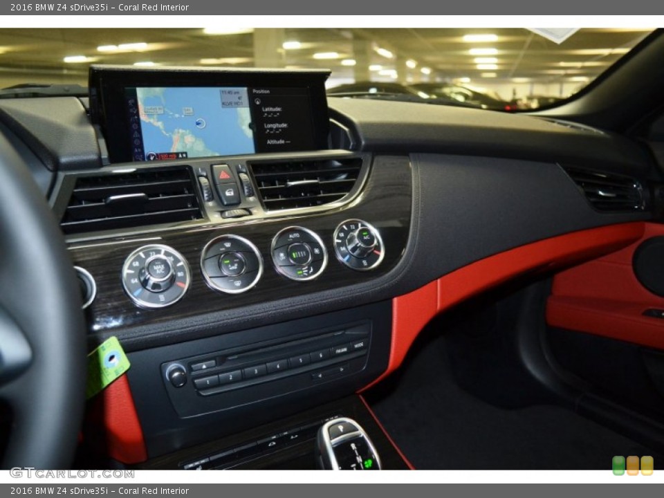 Coral Red Interior Controls for the 2016 BMW Z4 sDrive35i #107425673