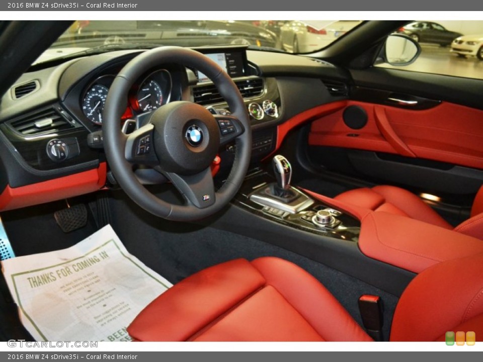 Coral Red Interior Photo for the 2016 BMW Z4 sDrive35i #107425718